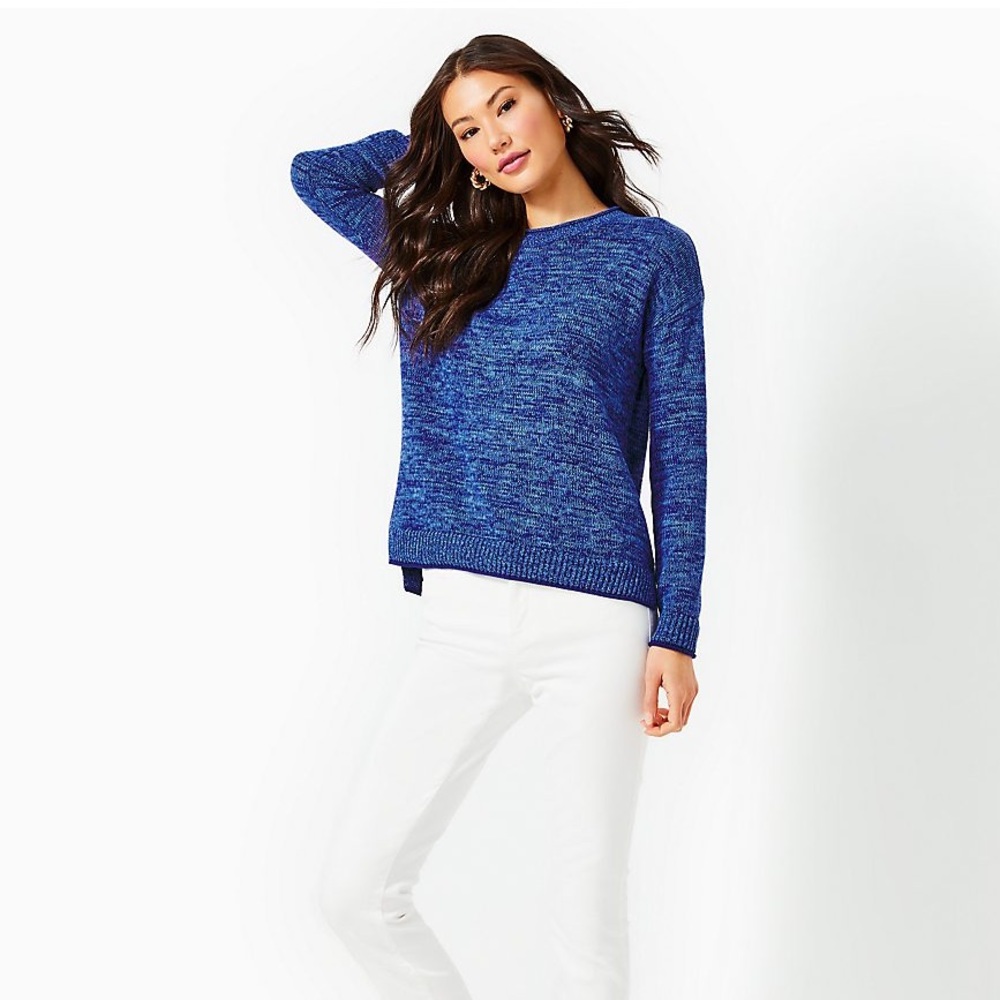 Lilly Pulitzer Bayport Cotton Crew Sweater S